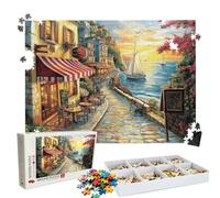 Puzzle 1000 Pezzi architettura barca a vela, Puzzle 1000 Pièces Challenge Impossible, Puzzles 75x50 cm Taglia Grande Adulti, Giochi Educativo per Famiglie, Puzzles Classici, Decorazioni Casa W3H-990