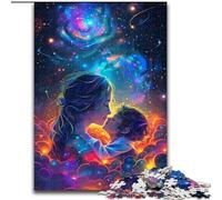 Puzzle 1000 pezzi "Arcobaleno Universo" per adulti, dimensioni 26x38cm, perfetto come decorazione per la casa o l'ufficio, ideale come regalo di Natale.