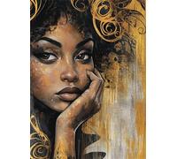 Puzzle 1000 Pezzi Arte per Adulti e Ragazzi, Puzzle Africa in Legno Adulti, Idea Regalo Uomo e Donna, Jigsaw Donna per Gioco Familiare, Lettere sul retro Jigsaw, per Decorazione la Casa 75x50cm g-700