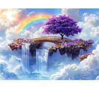 Puzzle 1000 Pezzi Arte per Adulti e Ragazzi, Puzzle Arcobaleno in Legno Adulti, Idea Regalo Jigsaw Paesaggio per Gioco Familiare, Lettere sul retro Jigsaw, per Decorazione la Casa Regalo 75x50cm g-18