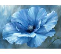 Puzzle 1000 Pezzi Arte per Adulti e Ragazzi, Puzzle Blu in Legno Adulti, Idea Regalo Uomo e Donna, Jigsaw Fiore per Gioco Familiare, Lettere sul retro Jigsaw, Decorazione la Casa Regalo 75x50cm g-284