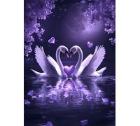 Puzzle 1000 Pezzi Arte per Adulti e Ragazzi, Puzzle Cigno in Legno Adulti, Idea Regalo Uomo e Donna, Jigsaw Amore per Gioco Familiare, Lettere sul retro Jigsaw, per Decorazione la Casa 75x50cm g-959