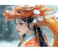 Puzzle 1000 Pezzi Arte per Adulti e Ragazzi, Puzzle Giappone in Legno Adulti, Idea Regalo Jigsaw Donna per Gioco Familiare, Lettere sul retro Jigsaw, per Decorazione la Casa Regalo 75x50cm g-375