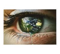 Puzzle 1000 Pezzi Arte per Adulti e Ragazzi, Puzzle Occhio in Legno per Adulti, Puzzles 1000 Pezzi Terra Impegnativo per Tutta la Famiglia, Puzzles con Scatola per Decorazioni Casa, Idee Regalo, -6791