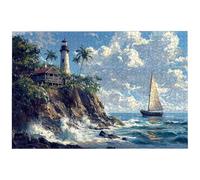 Puzzle 1000 Pezzi Arte per Adulti e Ragazzi, Puzzle Paesaggi in Legno per Adulti, Puzzles 1000 Pezzi Faro Impegnativo per Tutta la Famiglia, Puzzles con Scatola per Decorazioni Casa, Regalo, -8935