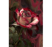 Puzzle 1000 Pezzi Arte per Adulti e Ragazzi, Puzzle Rosa in Legno Adulti, Idea Regalo Uomo e Donna, Jigsaw Fiore per Gioco Familiare, Lettere sul retro Jigsaw, per Decorazione la Casa 75x50cm g-896