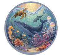 Puzzle 1000 Pezzi Arte Sottomarina Artistica - Creazioni Artistiche Ispirate Alla Vita Oceanica. Alta Qualità E Precisione Nei Pezzi. Ideale Per Attività Creative E Famiglie.