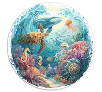 Puzzle 1000 Pezzi Arte Sottomarina Artistica - Creazioni Artistiche Ispirate Alla Vita Oceanica. Alta Qualità E Precisione Nei Pezzi. Ideale Per Attività Creative E Famiglie.