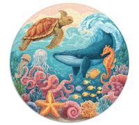 Puzzle 1000 Pezzi Arte Sottomarina Unica - Creazioni Artistiche Ispirate Alla Vita Oceanica. Pezzi Precisi E Immagini Vivide. Ideale Per Attività Familiari E Passatempo Creativo.