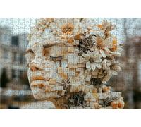 Puzzle 1000 Pezzi, Astratto Puzzle 1000 Pezzi per Adulti, Giochi di Puzzles Viso Legno per Tutta la Famiglia, DIY Puzzles per Quadri Moderni Soggiorno Regalo Donna Uomo Festival 50x75 CM RXPT-1914