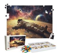 Puzzle 1000 Pezzi astronauta universo, Puzzle 1000 Pièces Challenge Impossible, Puzzles 75x50 cm Taglia Grande Adulti, Giochi Educativo per Famiglie, Puzzles Classici, Decorazioni Casa W3H-438