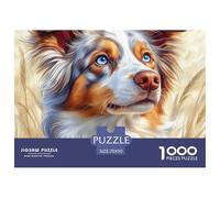 Puzzle 1000 Pezzi AUSTRALIAN SHEPHERD Qualità Premium Cute Animals Divertimento Idea Regalo Uomo E Donna Adulti E Bambini Più Grandi 70x50cm/1000pcs