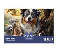 Puzzle 1000 Pezzi AUSTRALIAN SHEPHERD Qualità Premium Cute Animals Intrattenimento Creativo Idea Regalo Uomo E Donna Perfetto Per Appassionati Di Puzzle Esperti 38x26cm/1000pcs