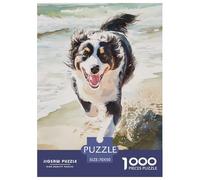 Puzzle 1000 Pezzi AUSTRALIAN SHEPHERD Qualità Premium Cute Animals Intrattenimento Creativo Idea Regalo Uomo E Donna Regalo Per Adulti E Bambini Da 14 Anni E Più 70x50cm/1000pcs