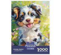 Puzzle 1000 Pezzi AUSTRALIAN SHEPHERD Qualità Premium Cute Animals Multicolore Divertimento Per Adulti Per Adulti E Bambini Da 12 Anni 38x26cm/1000pcs