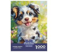 Puzzle 1000 Pezzi AUSTRALIAN SHEPHERD Qualità Premium Cute Animals Multicolore Idea Regalo Uomo E Donna Per Adulti E Bambini Da 12 Anni 70x50cm/1000pcs