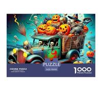 Puzzle 1000 Pezzi Bats And Pumpkins Qualità Premium Wansheng Theme Multicolore Puzzle Al Divertenti Per Uomo E Donna Per Adulti E Bambini Da 12 Anni 70x50cm/1000pcs