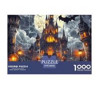 Puzzle 1000 Pezzi Bats And Pumpkins Qualità Premium Wansheng Theme Puzzle Impegnativo Puzzle Al Divertenti Per Uomo E Donna Per Adulti E Bambini Da 12 Anni 38x26cm/1000pcs