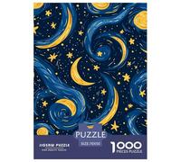 Puzzle 1000 Pezzi Beautiful Moon Qualità Premium Van Gogh Style Puzzle Impegnativo Puzzle Al Divertenti Per Uomo E Donna Per Adulti E Ragazzi 70x50cm/1000pcs