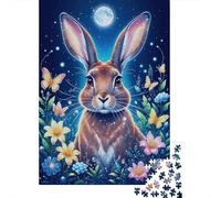 Puzzle 1000 Pezzi Belgian Hare in Flower Field, Per Bambini/Adultí - Relax Rompicapo Classici & Gift Box 1000pcs (75x50cm)
