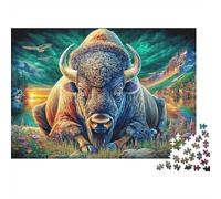 Puzzle 1000 Pezzi Bisonte europeo | Puzzle Impossibile | Gioco Di Sfida Intellettuale Puzzle | Attività Manuale Antistress 52x38cm/1000pcs