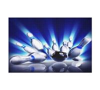 Puzzle 1000 Pezzi Bowling Per Adulti Puzzles in Legno Per Bambini Gioco Sfida Giocattolo (75×50cm)