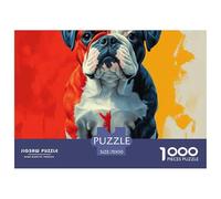 Puzzle 1000 Pezzi BULLDOG Qualità Premium Multi Colored Graffiti Intrattenimento Creativo Idea Regalo Uomo E Donna Per Adulti E Bambini Da 12 Anni 70x50cm/1000pcs