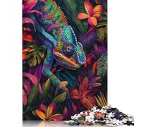 Puzzle 1000 pezzi Camaleonti Tropical Hide Puzzle per adulti Puzzle educativo Gioco educativo Giocattoli regali Puzzle 1000 pezzi (75x50 cm)