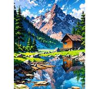 Puzzle 1000 Pezzi Capanna dell'albero montagna, puzzle Per Adulti 1000 pezzi, Rompicapo Stimolante, Giochi di puzzles per Tutta La Famiglia, Regalo per Amore e Amico 75x50cm