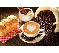 Puzzle 1000 pezzi,cappuccino chicchi caffè Puzzle per adulti,Jigsaw Puzzle s per Adulti e Bambini Idea Regalo per Lei o Lui Frameless