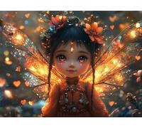 Puzzle 1000 Pezzi Cartoni animati Puzzle Legno Angelo, n-348 | Jigsaw Puzzles 75x50cm, Marcature di Lettere Sul Retro, Giochi Divertenti, Famiglia Relax, Regalo per Amore e Amico