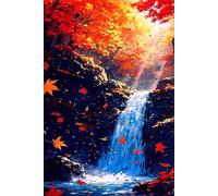 Puzzle 1000 Pezzi, Cascata D'Autunno, Intrattenimento Creativo, Puzzle Classico Sfida Appassionante per Tutti Gli Appassionati di Puzzles, Ideale per Uomini, Donne o Ragazzi 75 x 50 cm