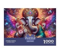 Puzzle 1000 pezzi Cascata nella foresta, natura potente, per adulti, puzzle rilassante