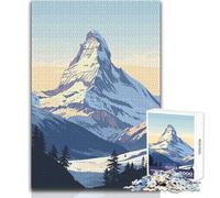 Puzzle 1000 pezzi Cervino Montagna Giocattoli Giochi educativi Analisi e logica Regali di Babbo Natale segreto Dimensioni 38x52cm
