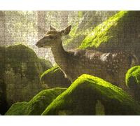 Puzzle 1000 Pezzi, Cervo Valle 3D Puzzle per Adulti Impegnativo, Educa Puzzles Artistico, Divertente E Stimolante Puzzles Decorativo per La Famiglia, Come Regalo e Decorazione Pareti R6KH-763