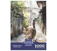 Puzzle 1000 Pezzi Chinese Rural Cat Qualità Premium Cute Pets Intrattenimento Creativo Puzzle Al Divertenti Per Uomo E Donna Adulti E Bambini Più Grandi 70x50cm/1000pcs