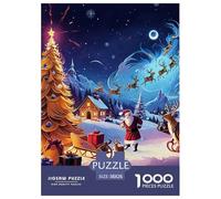 Puzzle 1000 Pezzi Christmas Qualità Premium Elk Old Man Intrattenimento Creativo Idea Regalo Uomo E Donna Perfetto Per Appassionati Di Puzzle Esperti 38x26cm/1000pcs
