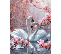 Puzzle 1000 pezzi, Cigno di Magnolia Rosa Puzzle Classici per Adulti, Giocattoli di Gioco Impegnativi, puzzle Impossibile, Puzzles per Gioco Familiare, Regalo per Amore e Amico 75 x 50 cm