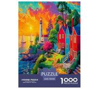 Puzzle 1000 Pezzi Città di mare | Puzzle Per Adulti E Bambini | Per Tutta La Famiglia | Con Una Misura Di 70x50cm/1000pcs |