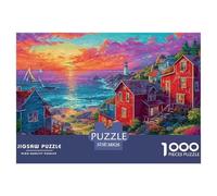 Puzzle 1000 Pezzi Città di mare | Puzzle Per Adulti E Bambini | Per Tutta La Famiglia | Con Una Misura Di 38x26cm/1000pcs |