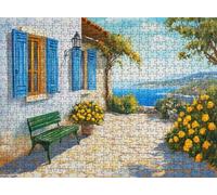 Puzzle 1000 Pezzi Classici, Puzzle architettura giardino 75 x 50 cm, Gioco Educativo e Antistress in Legno con Poster Incluso, Ttività DIY per Famiglia, Regalo per Appassionati, Decor Parete, f0-490