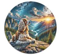 Puzzle 1000 Pezzi Cocker Spaniel americano Animali - Multicolore, Puzzle Arte, Relax Ufficio, Senza Tossine, 1000pcs (67.5x67.5cm)