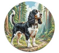 Puzzle 1000 Pezzi Cocker Spaniel americano Animali - Puzzle Arte, Relax Per Serate, Materiali Durabili, Hobby Weekends, 1000pcs (67.5x67.5cm)
