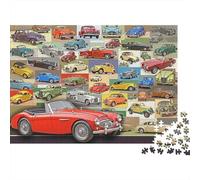 Puzzle 1000 Pezzi Collage Auto Classiche Automobili Classiche Rilassante Anti Stress Cartone Often Anziani 70x50cm
