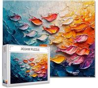 Puzzle 1000 Pezzi colore Impossibili Puzzle Gigante Adulti Difficili Wooden Jigsaw Arte, Possono Stimolare Pensiero Delle Persone Con Poster Incluso, Regalo per Uomini Donne e Anziani 75x50cm C-4