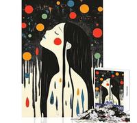 Puzzle 1000 pezzi Colori che piangono Giocattoli fai da te Regali per donne Uomini per gioco educativo Migliora l'amore tra coppie Dimensioni 50x75cm