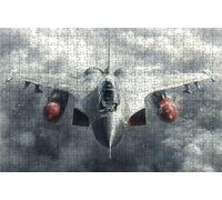 Puzzle 1000 Pezzi Combattente Puzzle 1000 Pezzi Legno per Adulti Guerra, Splendidamente Confezionato in Una Scatola di Cartone, Trasportabile in Una Borsa a Rete per Regalo Donna 50x75 CM RXPT-6709