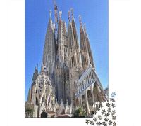 Puzzle 1000 Pezzi Con Sagrada Familia Per La Famiglia - Gioco Educativo in Carta Riciclata, Attività Divertente E Regalo Di Qualità 70x50cm/1000pcs