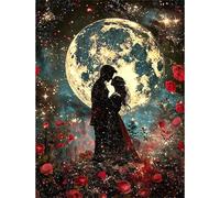 Puzzle 1000 pezzi, Coppia di Rose Rosse Puzzle Classici per Adulti, Giocattoli di Gioco Impegnativi, puzzle Impossibile, Puzzles per Gioco Familiare, Regalo per Amore e Amico 75 x 50 cm