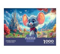 Puzzle 1000 Pezzi Coppia di Topi Romantici, 70x50 cm, dai 14 anni in su, Prato Sognante Gioco Puzzle Difficile per Famiglie Regalo per Uomini e Donne